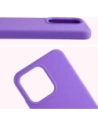 Silikonowe etui Bizon Soft Case do Oppo Reno 14 fioletowe