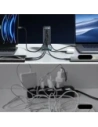 Ładowarka Joyroom JR-TCM02 GaN 65W stacja ładująca 4xUSB-C 2xUSB-A wtyczka UK szara