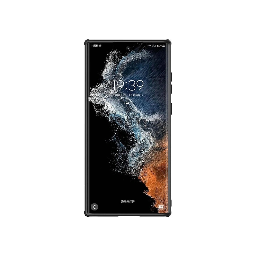 Etui Nillkin CamShield Leather Samsung Galaxy S22 Ultra (czarne)