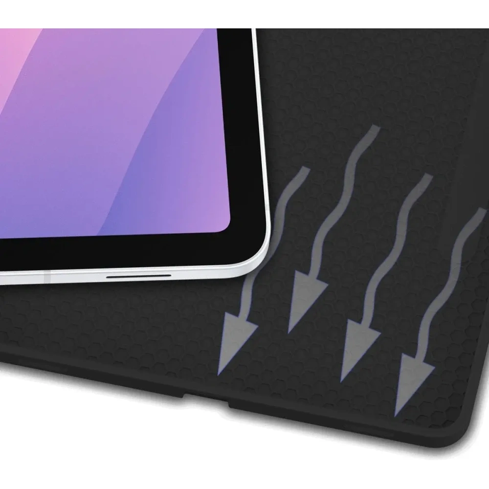 Etui z klapką Bizon Case Tab Lizard do Samsung Samsung Galaxy Tab S11 czarne