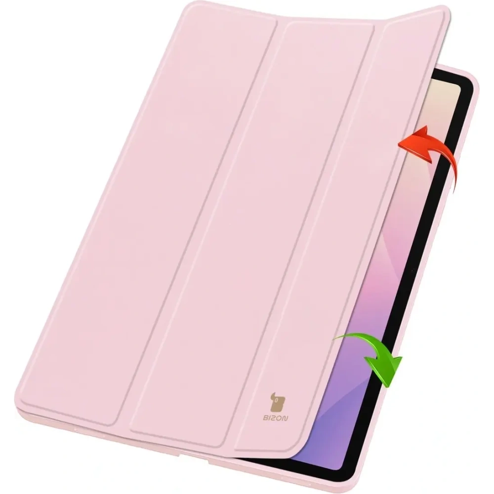 Etui z klapką Bizon Case Tab Lizard do Samsung Samsung Galaxy Tab S11 różowe