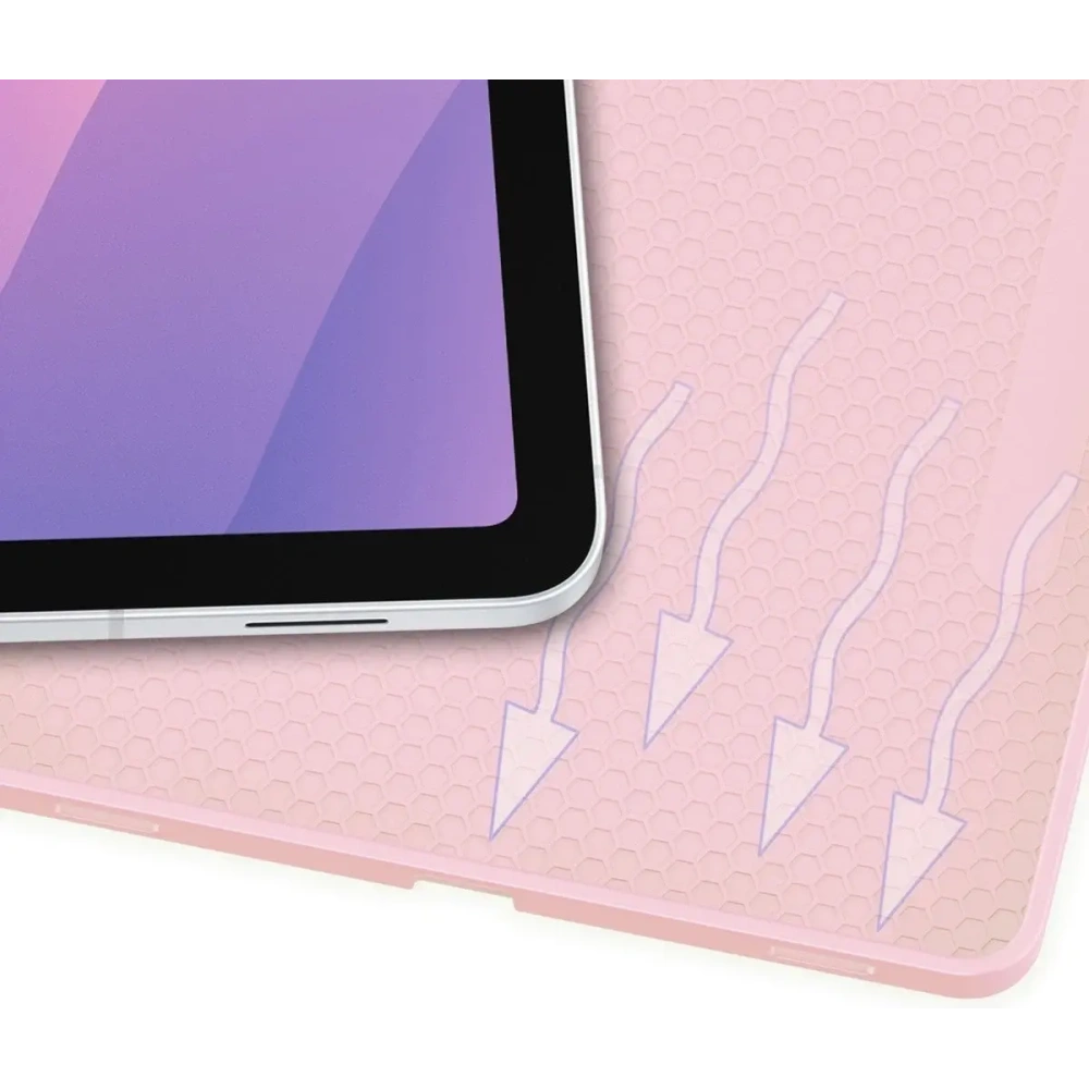 Etui z klapką Bizon Case Tab Lizard do Samsung Samsung Galaxy Tab S11 różowe