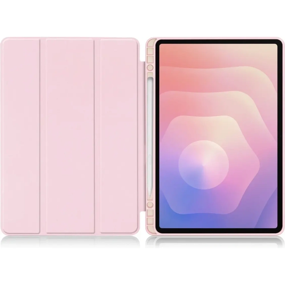 Etui z klapką Bizon Case Tab Lizard do Samsung Samsung Galaxy Tab S11 różowe