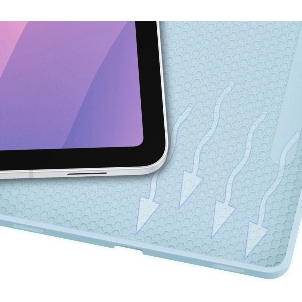 Etui z klapką Bizon Case Tab Lizard do Samsung Samsung Galaxy Tab S11 błękitne