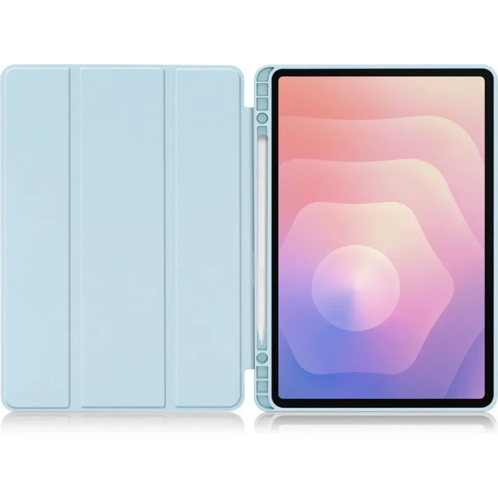 Etui z klapką Bizon Case Tab Lizard do Samsung Samsung Galaxy Tab S11 błękitne