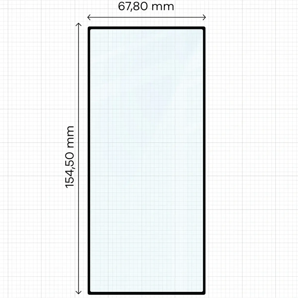 Szkło hartowane Bizon Glass Edge Duo do Samsung Galaxy Z Fold7 czarna ramka [2 PACK]