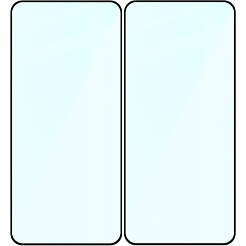 Szkło hartowane Bizon Glass Edge Duo do Xiaomi 12T / 12T Pro czarna ramka [2 PACK]