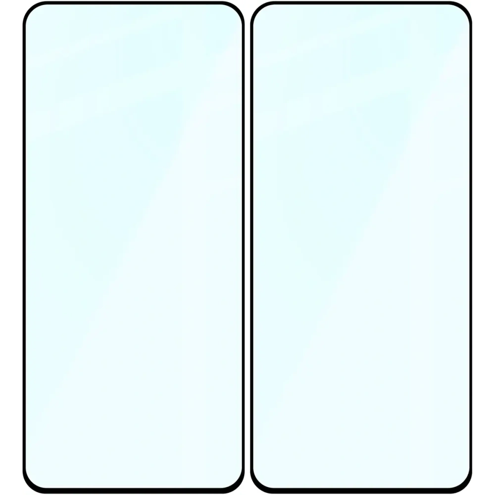 Szkło hartowane Bizon Glass Edge Duo do Xiaomi 13T Pro / 13T czarna ramka [2 PACK]