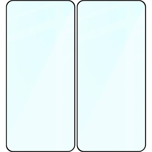 Szkło hartowane Bizon Glass Edge Duo do Xiaomi 14T czarna ramka [2 PACK]