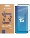 Szkło hartowane Bizon Glass Edge Duo do Xiaomi 15 czarna ramka [2 PACK]