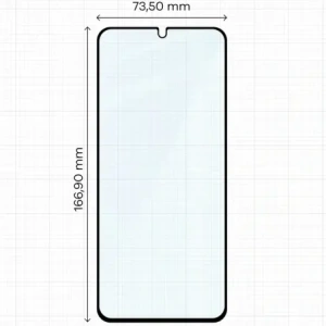 Szkło hartowane Bizon Glass Edge Duo do Xiaomi Redmi 14C 4G / POCO C75 czarna ramka [2 PACK]