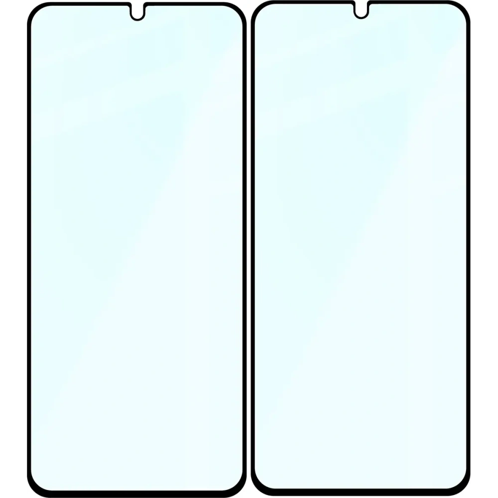 Szkło hartowane Bizon Glass Edge Duo do Xiaomi Redmi 14C 4G / POCO C75 czarna ramka [2 PACK]