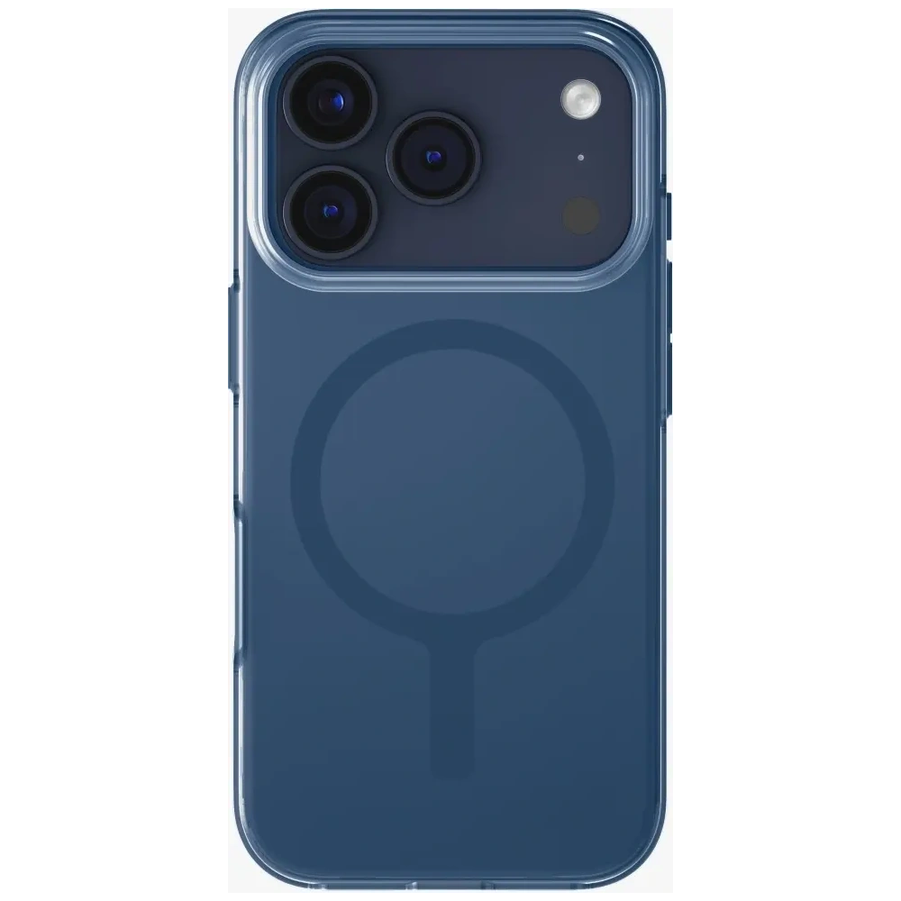 Etui UNIQ Clario do Apple iPhone 17 Pro Magclick Charging niebieski