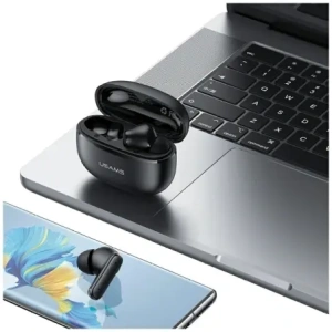 Bezprzewodowe słuchawki dokanałowe TWS USAMS E05 Bluetooth 6.0 czarny