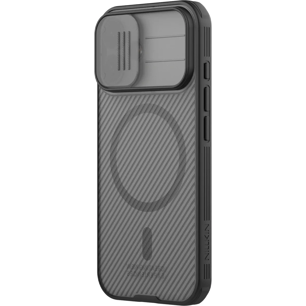 Etui Nillkin CamShield Pro Magnetic Case do Apple iPhone 17 półprzezroczyste czarne