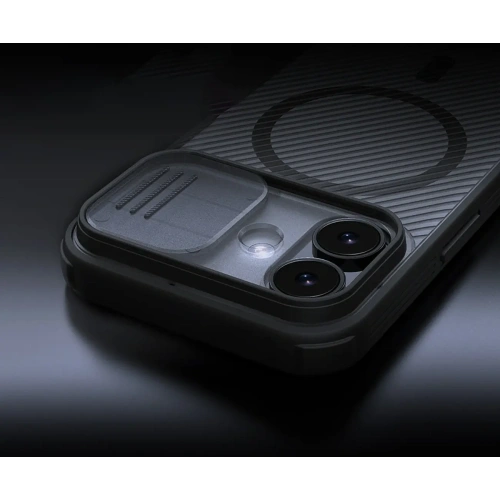 Etui Nillkin CamShield Pro Magnetic Case do Apple iPhone 17 półprzezroczyste czarne