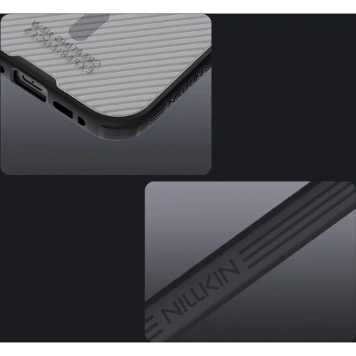 Etui Nillkin CamShield Pro Magnetic Case do Apple iPhone 17 półprzezroczyste czarne