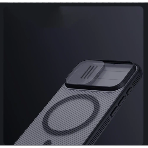 Etui Nillkin CamShield Pro Magnetic Case do Apple iPhone 17 półprzezroczyste czarne
