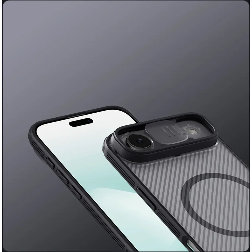 Etui Nillkin CamShield Pro Magnetic Case do Apple iPhone Air półprzezroczyste czarne