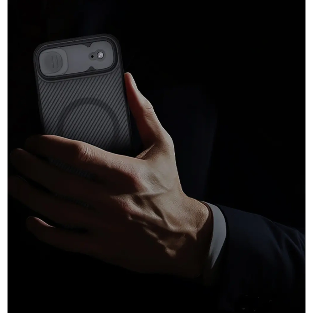 Etui Nillkin CamShield Pro Magnetic Case do Apple iPhone Air półprzezroczyste czarne