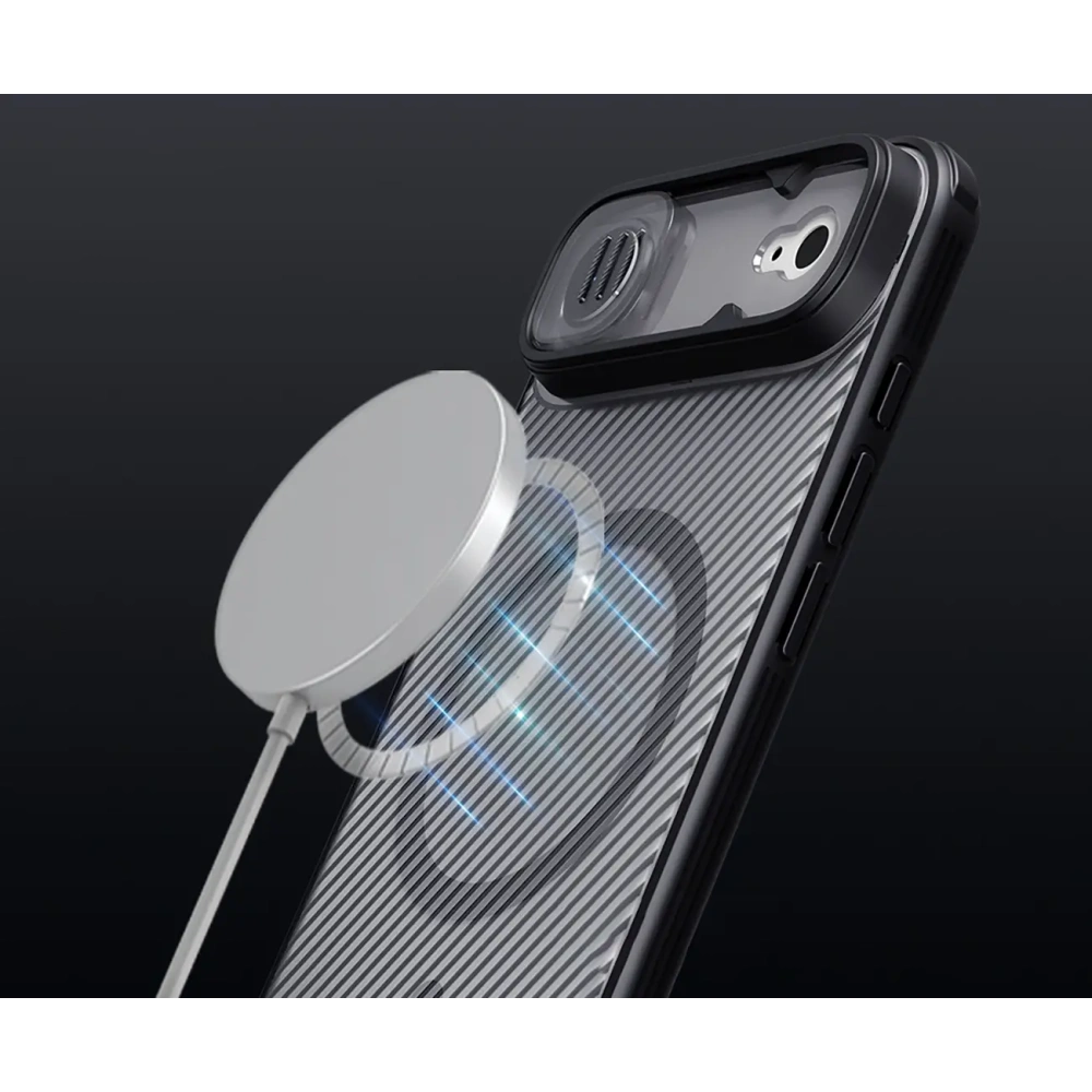 Etui Nillkin CamShield Pro Magnetic Case do Apple iPhone Air półprzezroczyste czarne