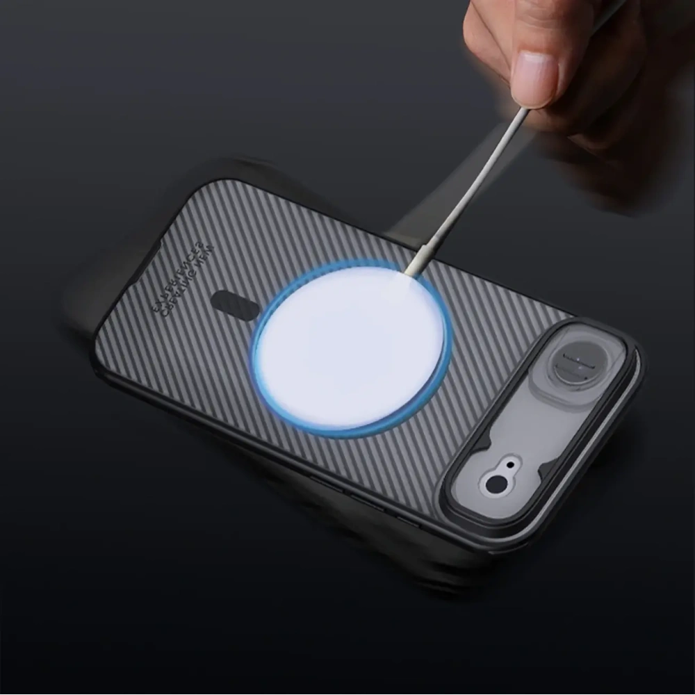 Etui Nillkin CamShield Pro Magnetic Case do Apple iPhone Air półprzezroczyste czarne