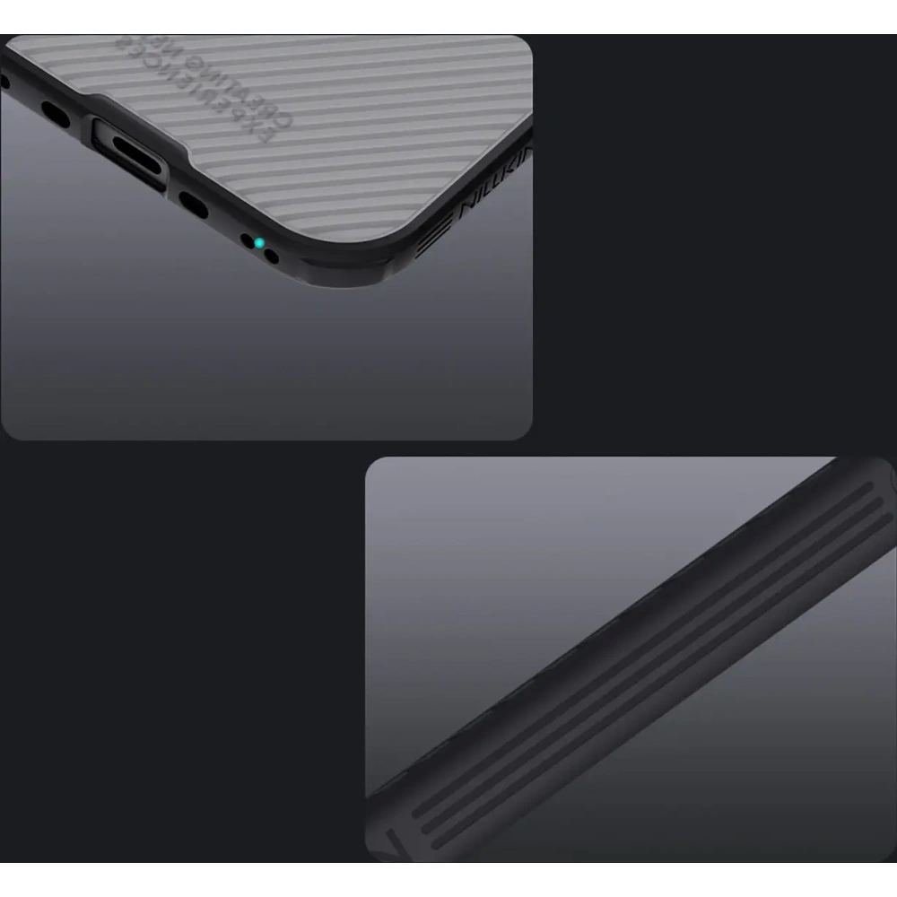 Etui Nillkin CamShield Pro Magnetic Case do Apple iPhone Air półprzezroczyste czarne