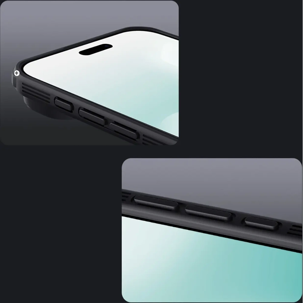 Etui Nillkin CamShield Pro Magnetic Case do Apple iPhone Air półprzezroczyste czarne