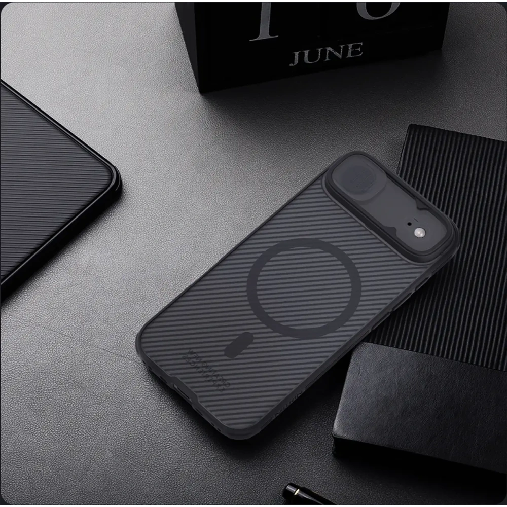 Etui Nillkin CamShield Pro Magnetic Case do Apple iPhone Air półprzezroczyste czarne