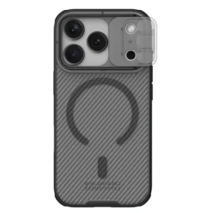 Etui Nillkin CamShield Pro Magnetic Case do Apple iPhone 17 Pro półprzezroczyste czarne
