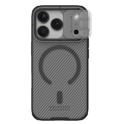 Etui Nillkin CamShield Pro Magnetic Case do Apple iPhone 17 Pro półprzezroczyste czarne