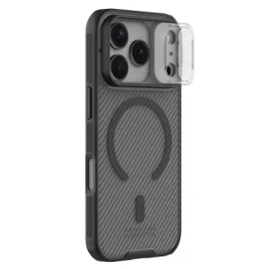 Etui Nillkin CamShield Pro Magnetic Case do Apple iPhone 17 Pro półprzezroczyste czarne