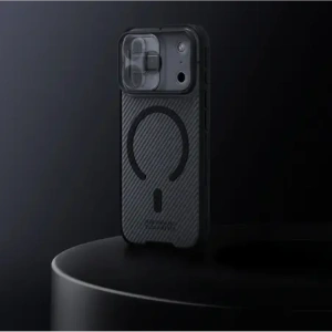 Etui Nillkin CamShield Pro Magnetic Case do Apple iPhone 17 Pro półprzezroczyste czarne