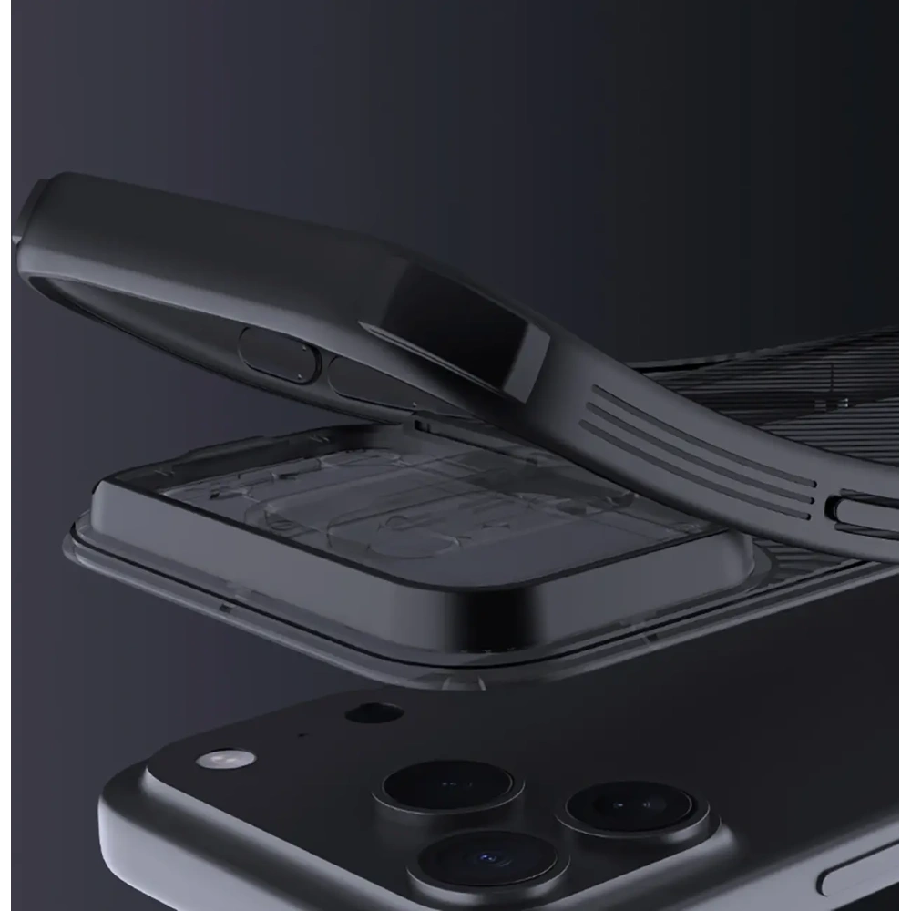 Etui Nillkin CamShield Pro Magnetic Case do Apple iPhone 17 Pro półprzezroczyste czarne