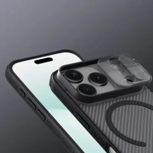 Etui Nillkin CamShield Pro Magnetic Case do Apple iPhone 17 Pro półprzezroczyste czarne