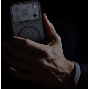 Etui Nillkin CamShield Pro Magnetic Case do Apple iPhone 17 Pro półprzezroczyste czarne