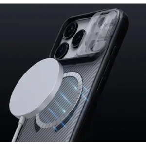 Etui Nillkin CamShield Pro Magnetic Case do Apple iPhone 17 Pro półprzezroczyste czarne