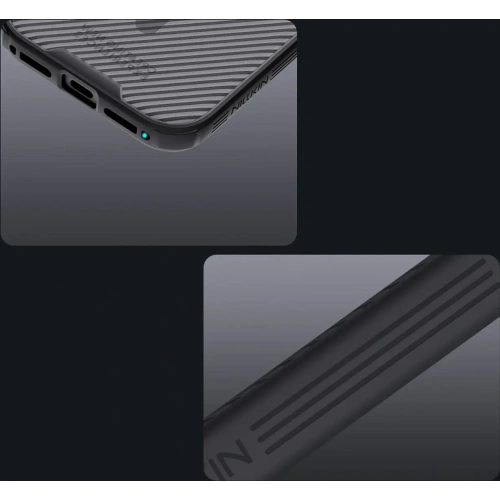 Etui Nillkin CamShield Pro Magnetic Case do Apple iPhone 17 Pro półprzezroczyste czarne