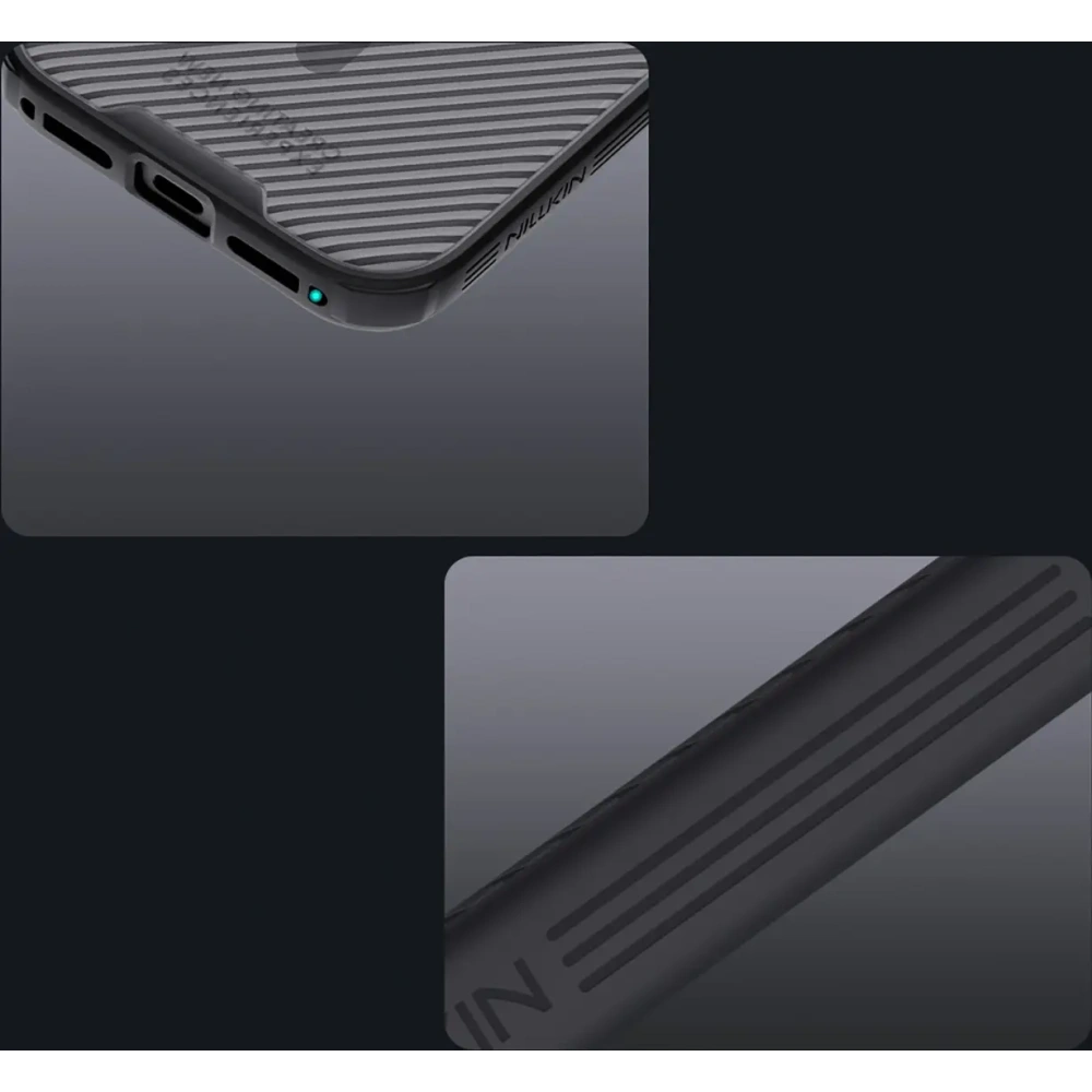 Etui Nillkin CamShield Pro Magnetic Case do Apple iPhone 17 Pro półprzezroczyste czarne