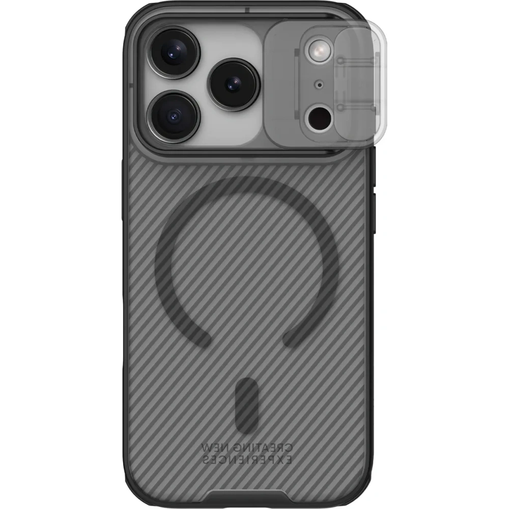 Etui Nillkin CamShield Pro Magnetic Case do Apple iPhone 17 Pro Max półprzezroczyste czarne