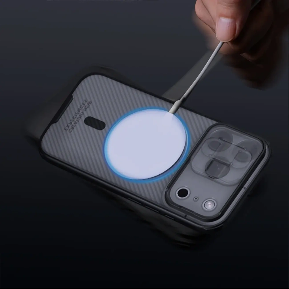 Etui Nillkin CamShield Pro Magnetic Case do Apple iPhone 17 Pro Max półprzezroczyste czarne