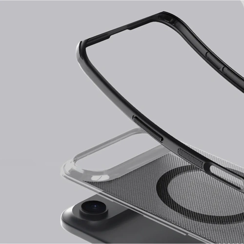 Etui Nillkin Super Frosted Shield Pro Magnetic MagSafe do Apple iPhone Air półprzezroczyste czarne