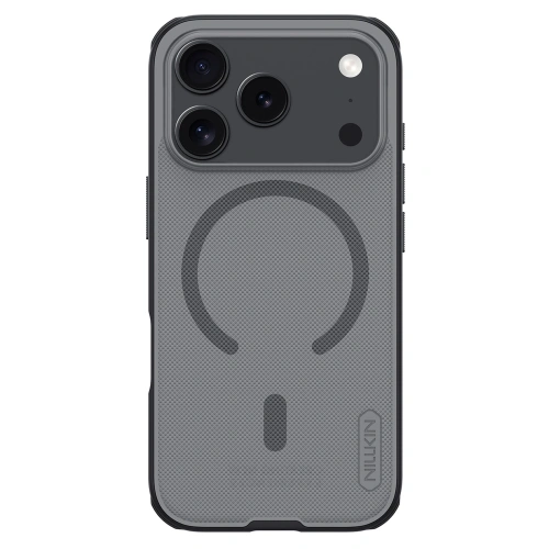 Etui Nillkin Super Frosted Shield Pro Magnetic MagSafe do Apple iPhone 17 Pro półprzezroczyste czarne
