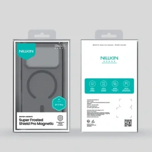 Etui Nillkin Super Frosted Shield Pro Magnetic MagSafe do Apple iPhone 17 Pro półprzezroczyste czarne