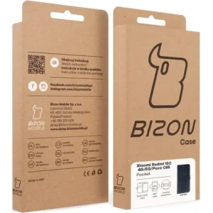 Etui z klapką Bizon Case Pocket do Xiaomi Redmi 15C 4G / 5G / Poco C85 granatowe