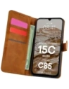 Etui z klapką Bizon Case Pocket do Xiaomi Redmi 15C 4G / 5G / Poco C85 brązowe