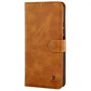 Etui z klapką Bizon Case Pocket do Xiaomi Redmi 15C 4G / 5G / Poco C85 brązowe