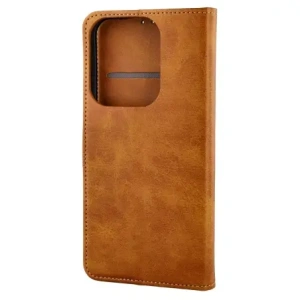 Etui z klapką Bizon Case Pocket do Xiaomi Redmi 15C 4G / 5G / Poco C85 brązowe