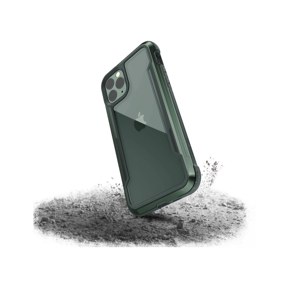 Etui aluminiowe X-Doria Defense Shield Apple iPhone 11 Pro Max (Drop test 3m) (Midnight Green)
