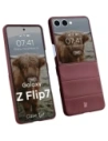Pancerne etui Bizon Case Tur do Samsung Galaxy Z Flip7 burgundowe